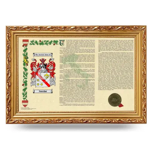 Natalini Armorial Landscape Framed - Gold