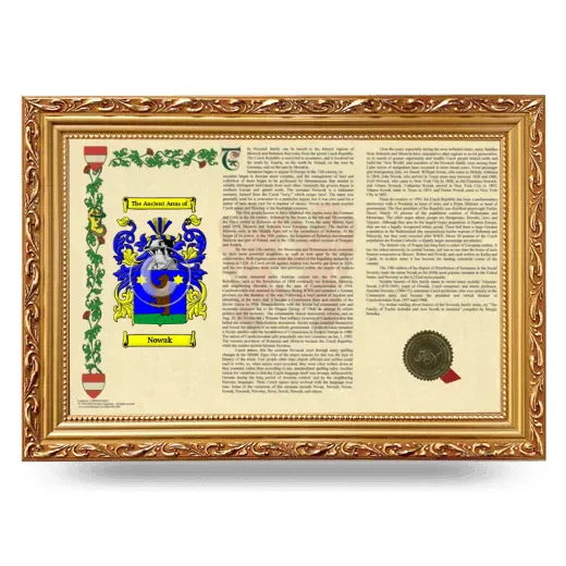 Nowak Armorial Landscape Framed - Gold