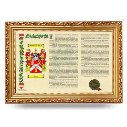 Onen Armorial Landscape Framed - Gold