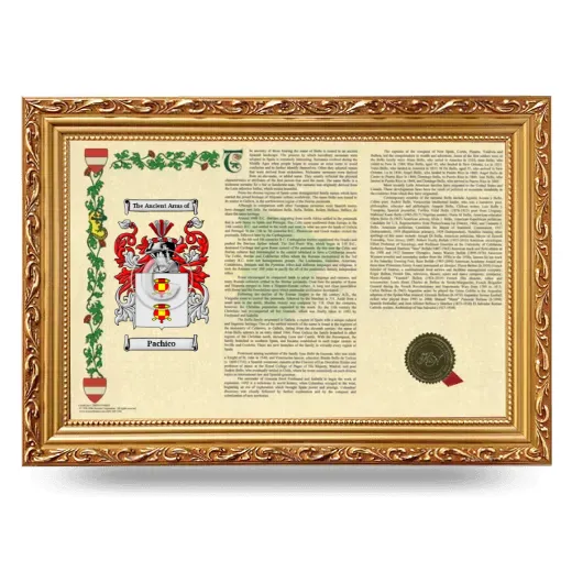 Pachico Armorial Landscape Framed - Gold