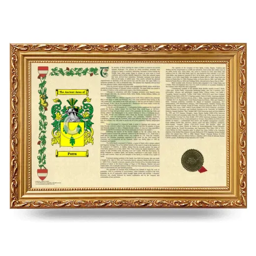 Parra Armorial Landscape Framed - Gold