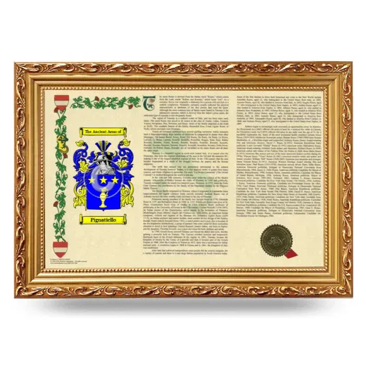 Pignatiello Armorial Landscape Framed - Gold