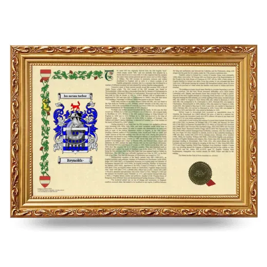 Reynolds- Armorial Landscape Framed - Gold