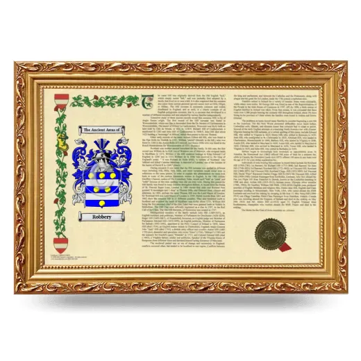 Robbery Armorial Landscape Framed - Gold