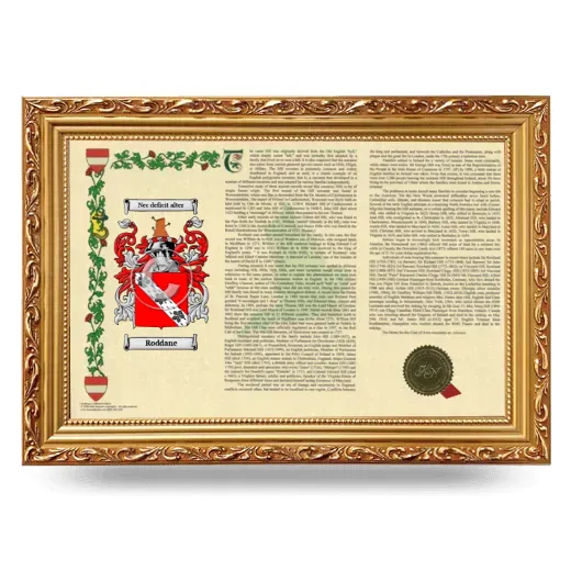 Roddane Armorial Landscape Framed - Gold