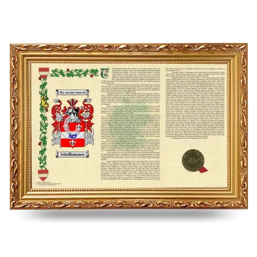 Schellhammer Armorial Landscape Framed - Gold