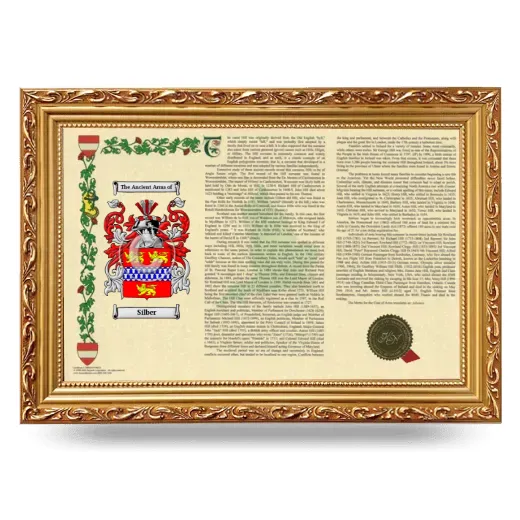 Silber Armorial Landscape Framed - Gold