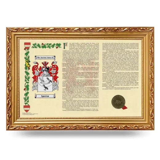 Spector Armorial Landscape Framed - Gold