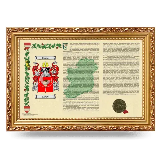 Swart Armorial Landscape Framed - Gold