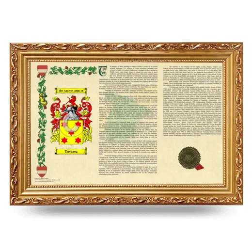Tavarez Armorial Landscape Framed - Gold
