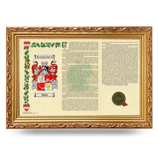 Theiss Armorial Landscape Framed - Gold