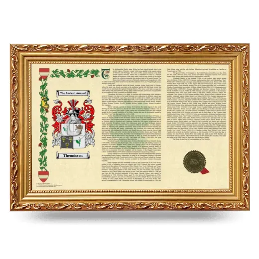 Theunissen Armorial Landscape Framed - Gold