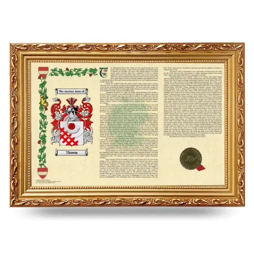 Thuem Armorial Landscape Framed - Gold