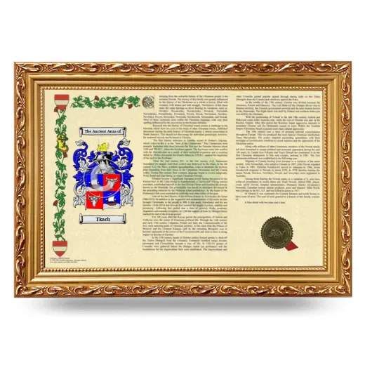 Tkach Armorial Landscape Framed - Gold