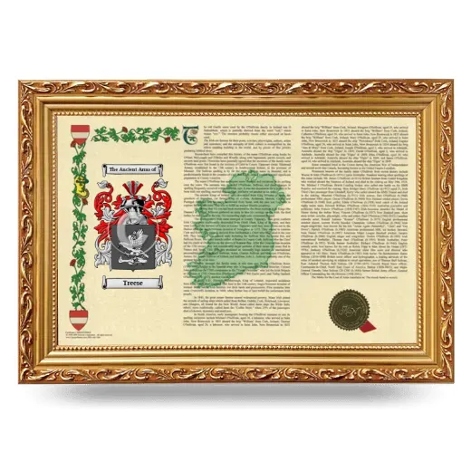 Treese Armorial Landscape Framed - Gold