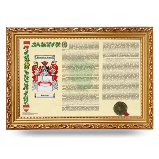 Trucker Armorial Landscape Framed - Gold