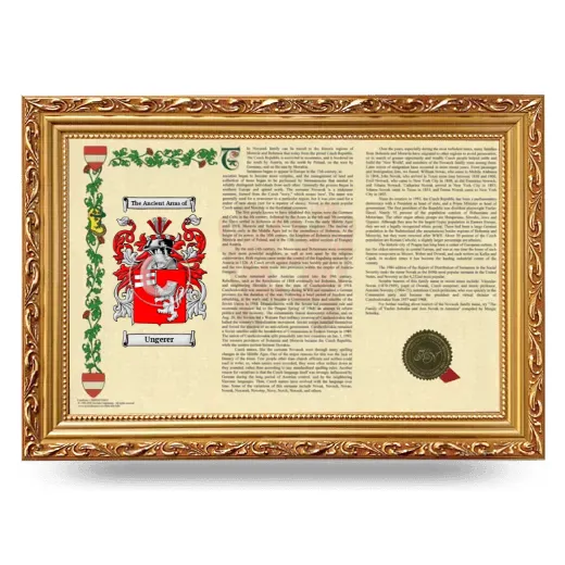 Ungerer Armorial Landscape Framed - Gold