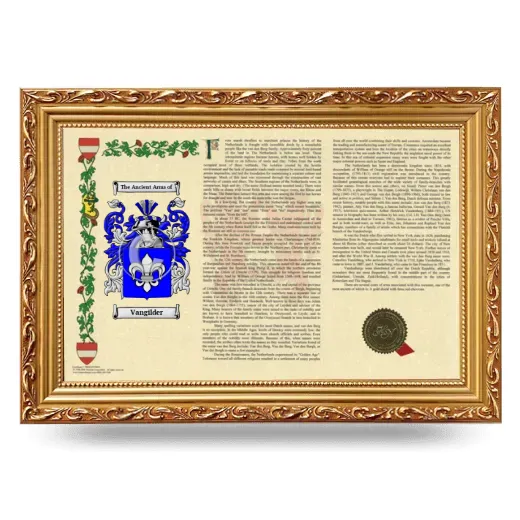 Vangilder Armorial Landscape Framed - Gold