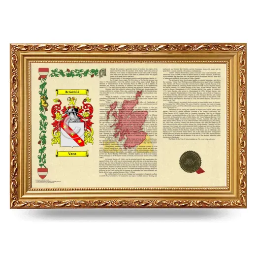Vans Armorial Landscape Framed - Gold