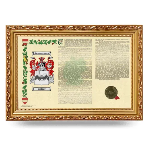 Wallner Armorial Landscape Framed - Gold