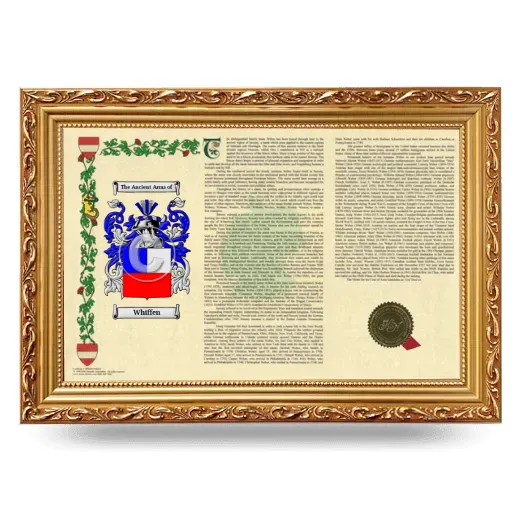 Whiffen Armorial Landscape Framed - Gold
