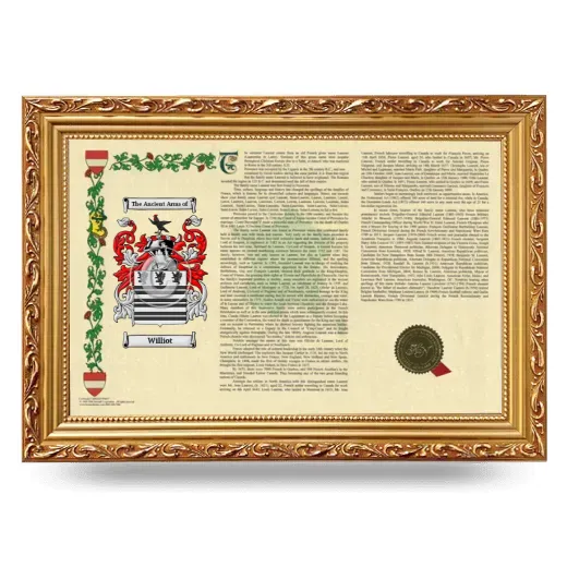 Williot Armorial Landscape Framed - Gold