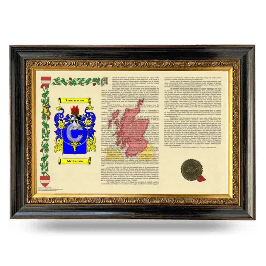 Mc Kenzie Armorial Landscape Framed - Heirloom