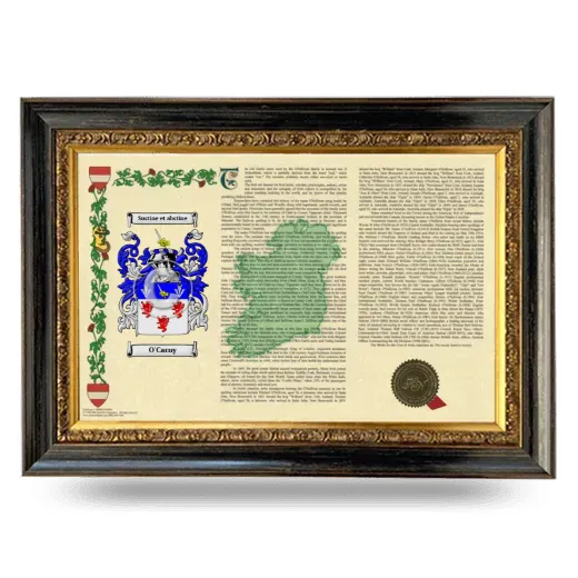 O'Carny Armorial Landscape Framed - Heirloom