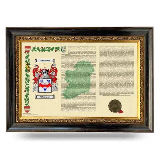O'Cormac Armorial Landscape Framed - Heirloom