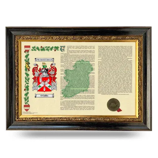 O'Cuilin Armorial Landscape Framed - Heirloom