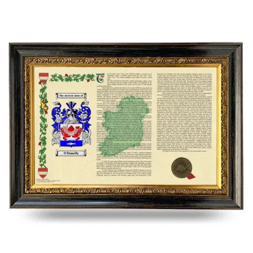 O'Donelly Armorial Landscape Framed - Heirloom