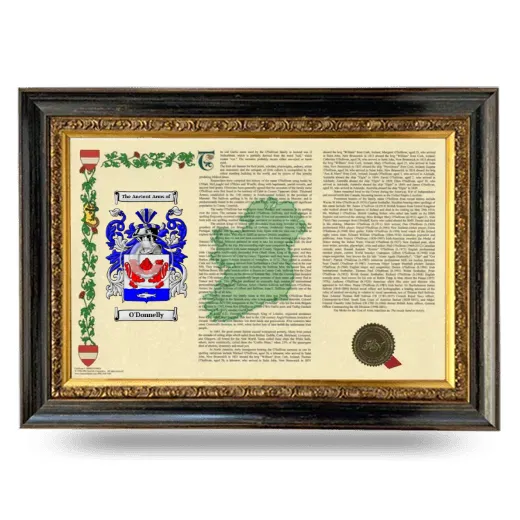 O'Donnelly Armorial Landscape Framed - Heirloom