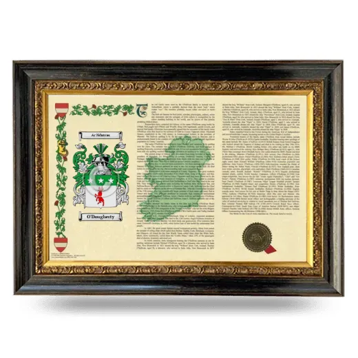 O'Dougherty Armorial Landscape Framed - Heirloom