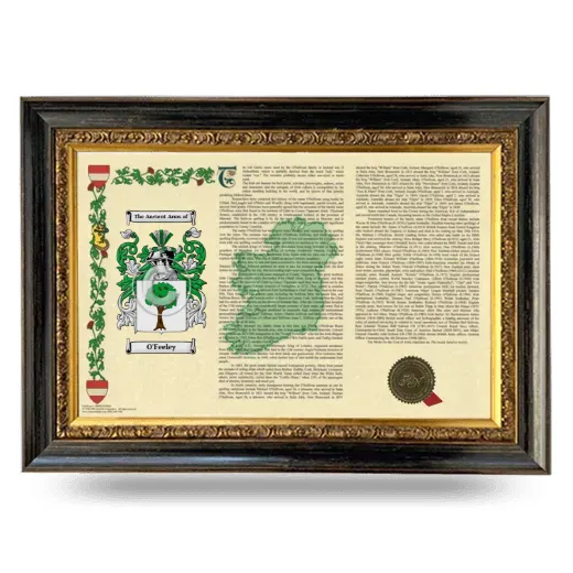 O'Feeley Armorial Landscape Framed - Heirloom