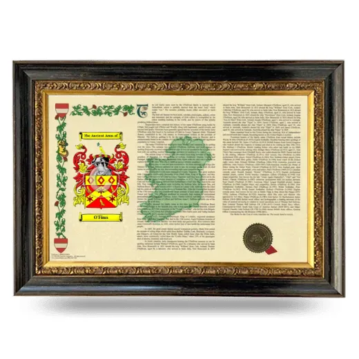 O'Finn Armorial Landscape Framed - Heirloom