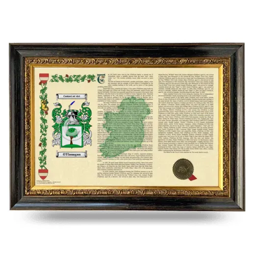 O'Flanagan Armorial Landscape Framed - Heirloom