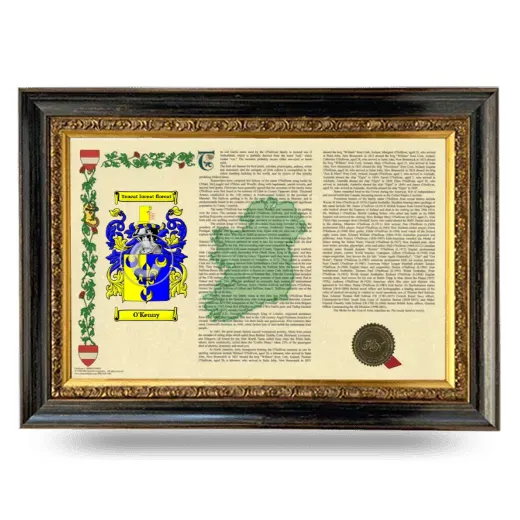 O'Kenny Armorial Landscape Framed - Heirloom