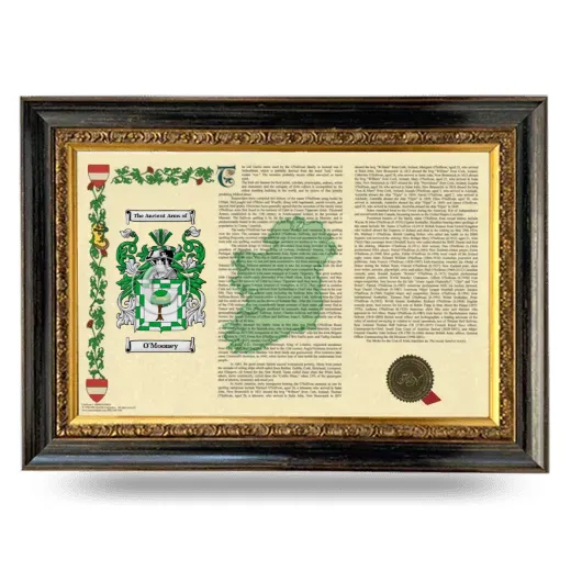 O'Mooney Armorial Landscape Framed - Heirloom