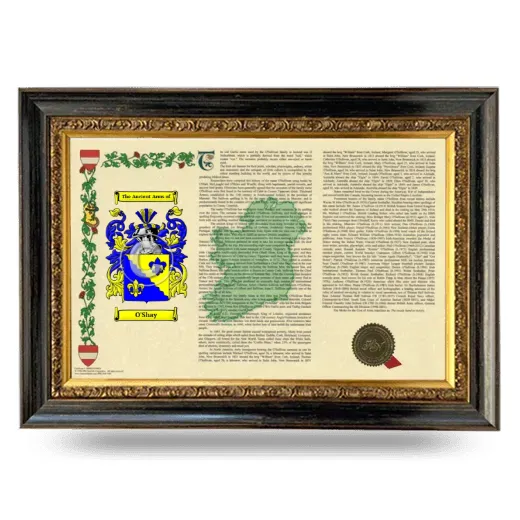 O'Shay Armorial Landscape Framed - Heirloom