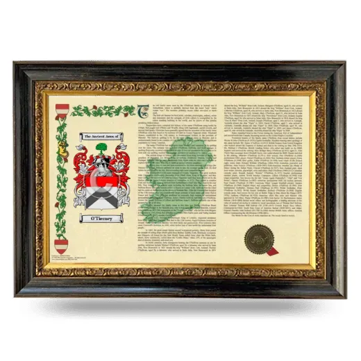 O'Tierney Armorial Landscape Framed - Heirloom