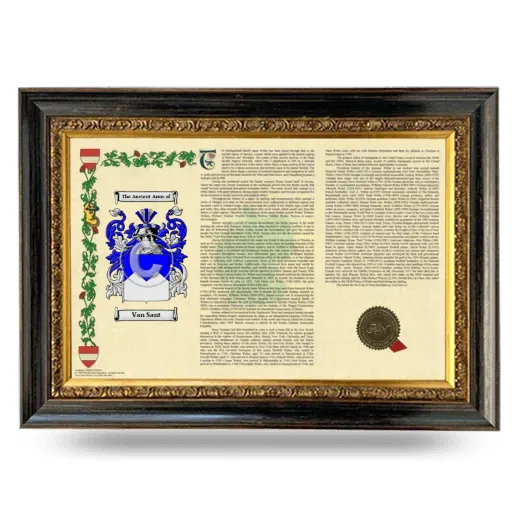 Van Sant Armorial Landscape Framed - Heirloom