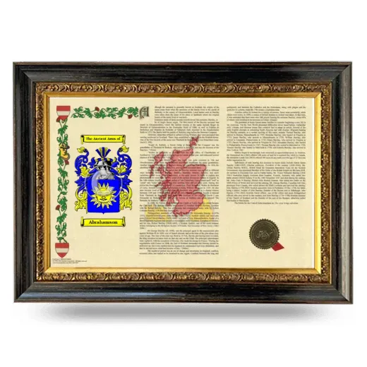 Abrahamson Armorial Landscape Framed - Heirloom