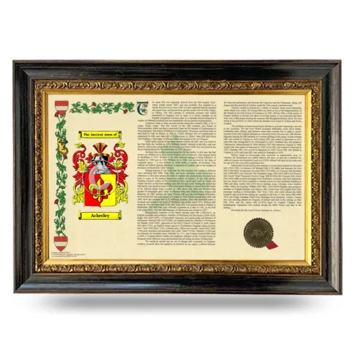 Ackerley Armorial Landscape Framed - Heirloom