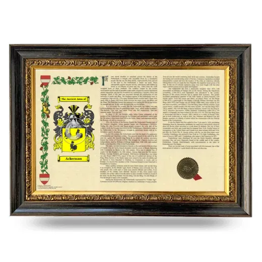 Ackerman Armorial Landscape Framed - Heirloom
