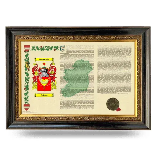 Adams Armorial Landscape Framed - Heirloom