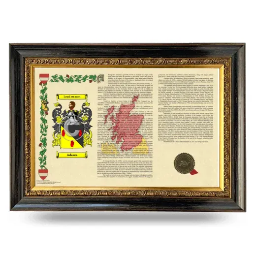 Adares Armorial Landscape Framed - Heirloom