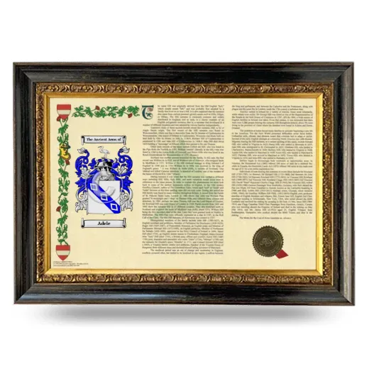 Adele Armorial Landscape Framed - Heirloom