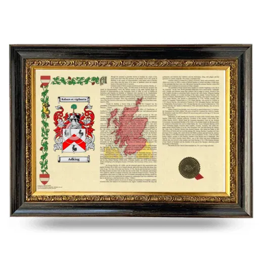 Adking Armorial Landscape Framed - Heirloom