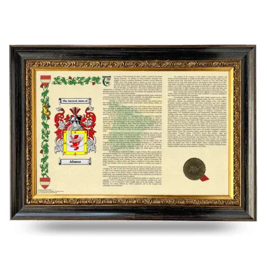 Afonso Armorial Landscape Framed - Heirloom