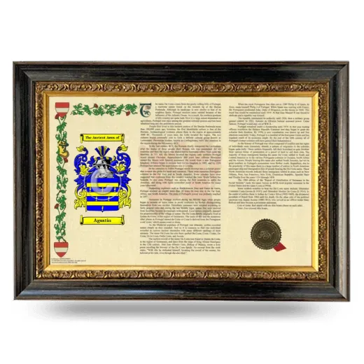 Agustin Armorial Landscape Framed - Heirloom